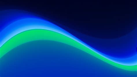 Neon Green Blue Wavy Lines Abstraction 4k Hd Abstract Wallpapers Hd