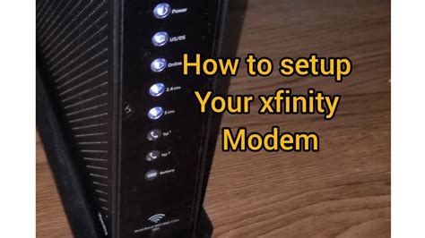 How To Setup Your Xfinity Internet Modem Your Self Youtube