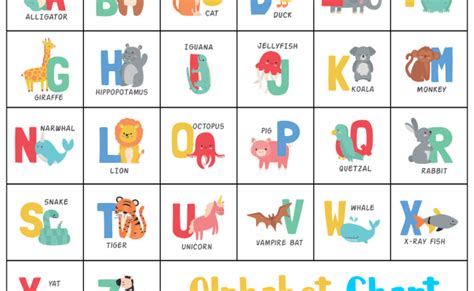 6 Best Images Of Free Kindergarten Alphabet Chart Printable Free