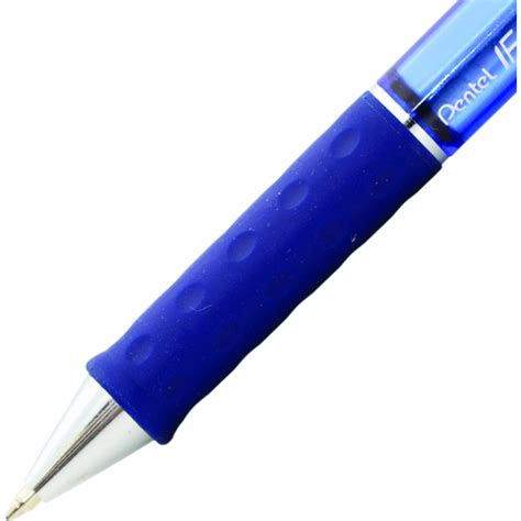 Pentel Ifeel It Retractable Ball Point Pens Medium Point Blue 2pkg