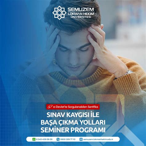 Sınav Kaygısı İle Başa Çıkma Yolları Semineri