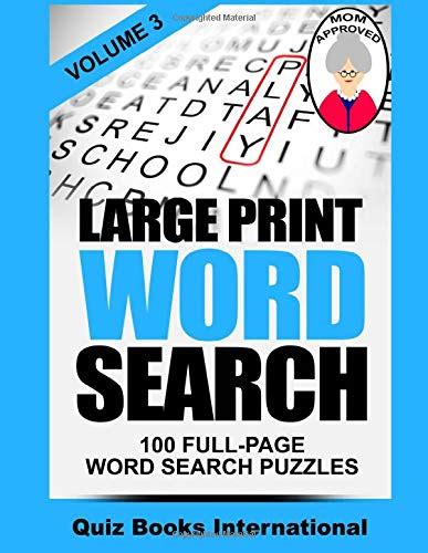 Large Print Word Search Volume 3 Edwards Mike 9781503158832 Abebooks