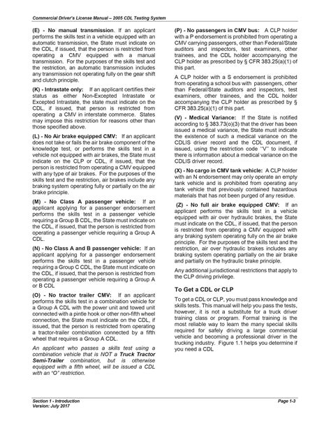 Mississippi's CDL Manual - 2024 - Commercial Driver Handbook. Page 9