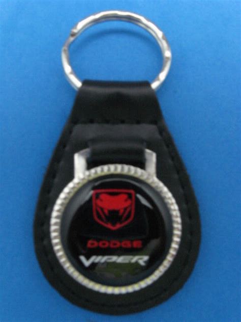 Dodge Viper Auto Leather Keychain Key Chain Ring Fob 217 B Ebay