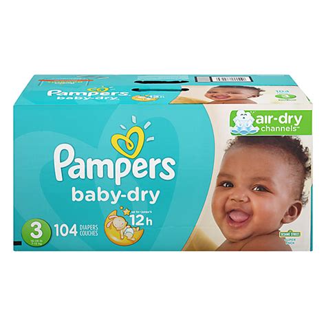 Pampers Baby Dry Diapers Size 3 104 Count Diapers And Training Pants