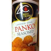 4C Bread Crumbs, Japanese Style Panko, Seasoned: Calories ...