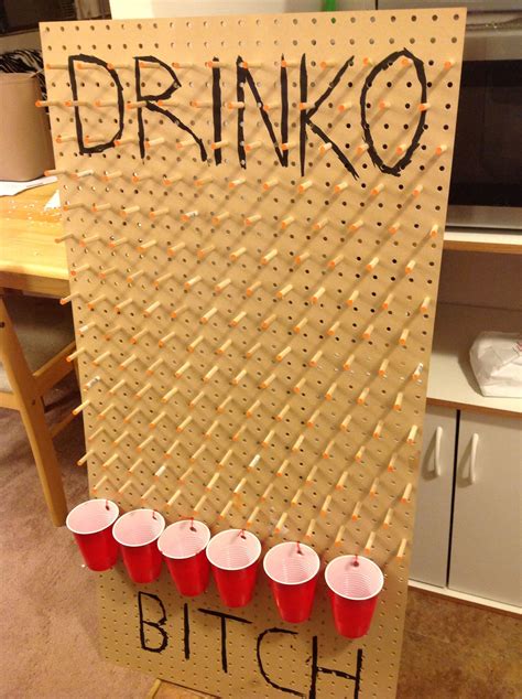 Home Made Plinko Drinking Game Under 20 Luau Party Games Slumber Party Games 21st Birthday