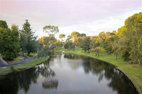 Photo Of Reflections In The Tranquil Torrens River Adelaide Free
