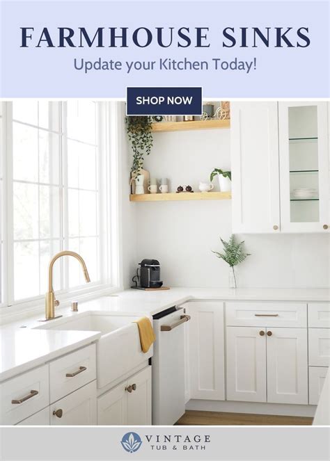 Update Your Kitchen With A Farmhouse Sink In 2021 Vintage Tub Bath