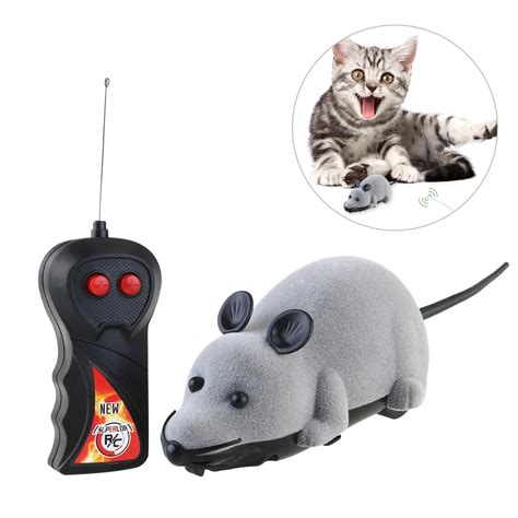 2017 New Cat Toys Remote Control Wireless Simulation Plush Mouse Rc