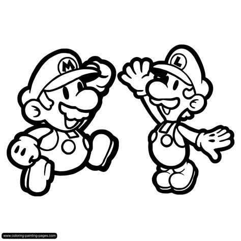 Mario bros coloring pages for kids. Coloring pages Comics - free downloads