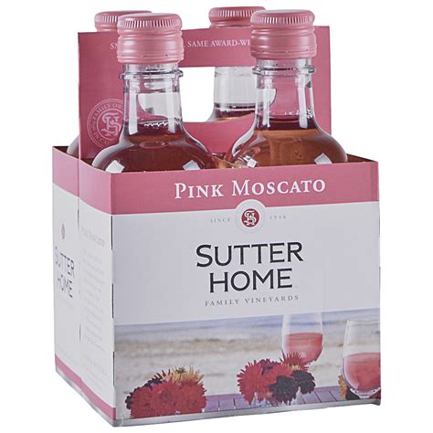 Sutter Home Pink Moscato 4 Pack 187 Ml Applejack