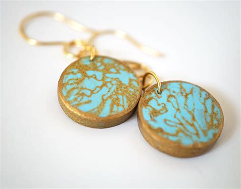 Easy Silkscreen Polymer Clay Jewelry Tutorial Scupleyprojects