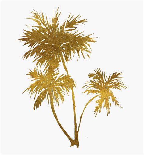 Gold Transparent Palm Tree Gold Palm Trees Png Png Download