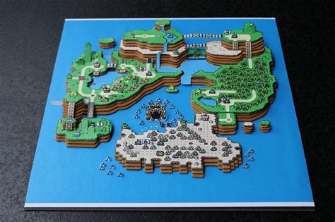 Super Mario World Diorama Classic Nes Games Classic Video Games Super