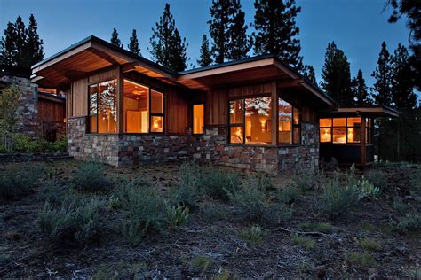 Stunning rustic mid-century inspired home in the Sierra Nevada