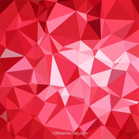 Polygonal Red Pattern Background Illustrator