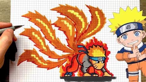 Tutorial Pixel Art Naruto Kyubi En Espanol Minecraft Como Hacer Un