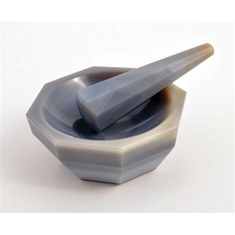 Mortar And Pestle Sets Agate Stone