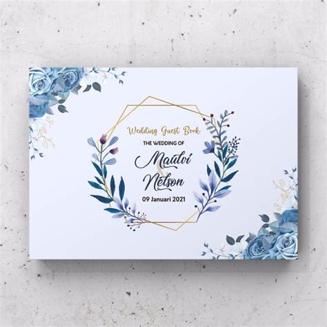 Buku tamu pernikahan elegan | buku tamu pernikahan mewah | buku tamu