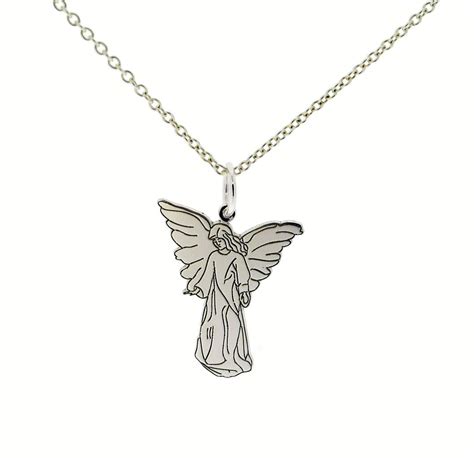 Sterling Silver Guardian Angel Pendant With Chain Options Ebay