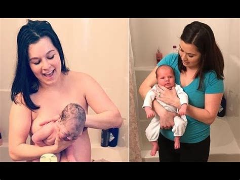 Mom Delivers Baby Son At Home In Una Ssisted Home Birth Youtube