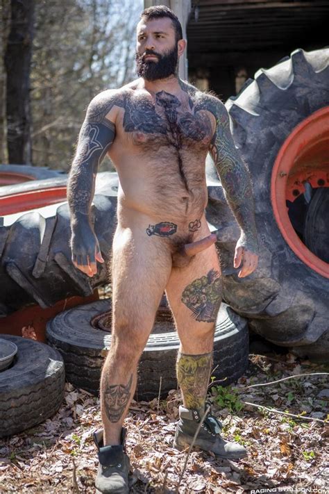 Hairy Muscle Hunk Teddy Torress Hole Spit Roasted By Markus Kage And