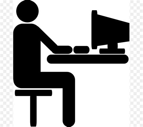 Free Person Sitting At Desk Silhouette Download Free Person Sitting At