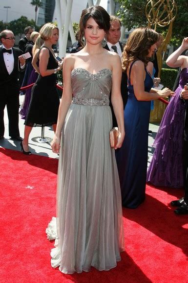 Selena Gomez Prom Dress Creative Arts Emmys Red Carpet