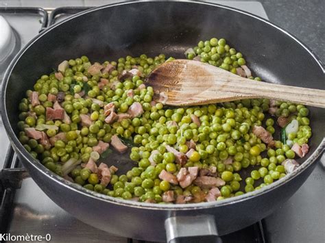 Pâtes aux petits pois et aux lardons Recette