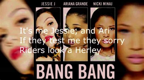 Bang Bang Jessie J Ariana Grande Nicki Minaj Lyrics Hd Youtube