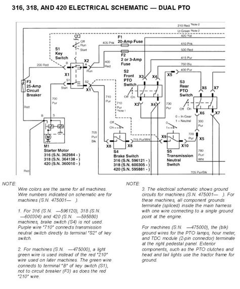 Deere 318 Wiring Diagram