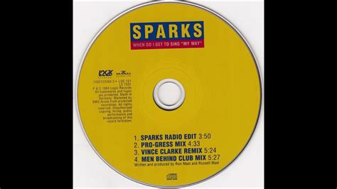 Sparks When Do I Get To Sing My Way Men Behind Club Mix Youtube