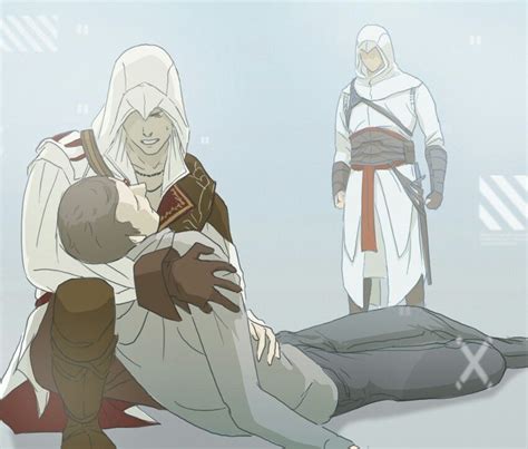 Altair Ezio And Desmond By Doubleaf Assassins Creed Comic Assassin
