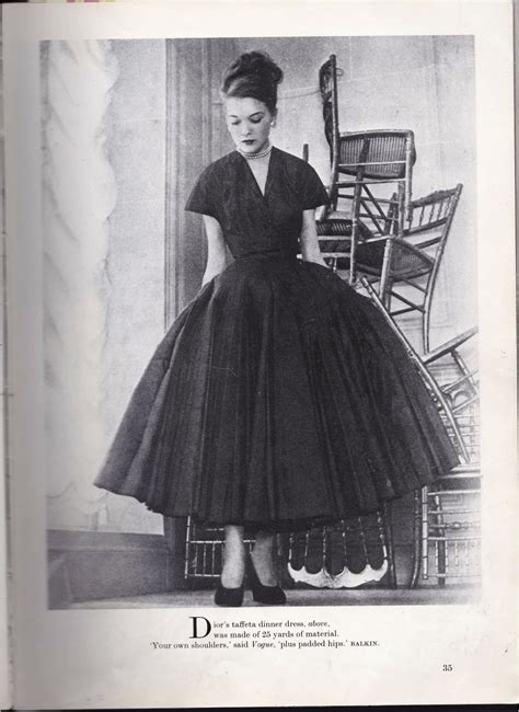 Scan From Dior In Vogue 1947 The New Look Christian Dior Vintage