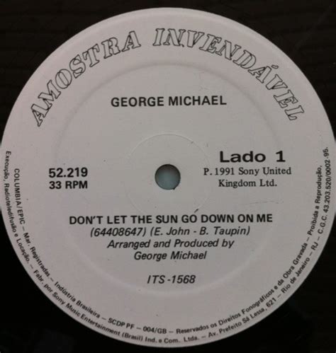 George Michael Don T Let The Sun Go Down On Me Vinyl Discogs