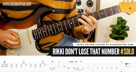 Steely Dan Rikki Don T Lose That Number Guitar Solo Lesson Tab Tutorial Youtube