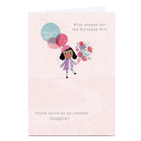 Buy Personalised Birthday Card There Could Be No Sweeter Daughter