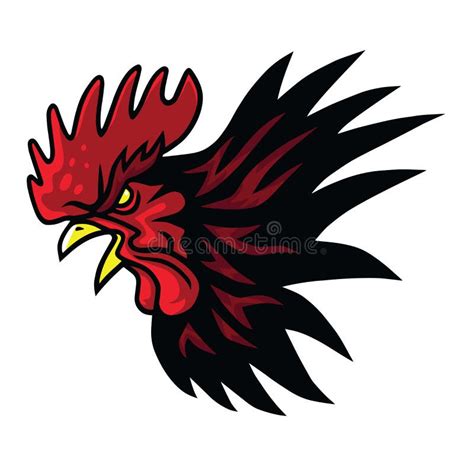 Angry Rooster Fighting Sports Mascot Logo Premium Design Vector