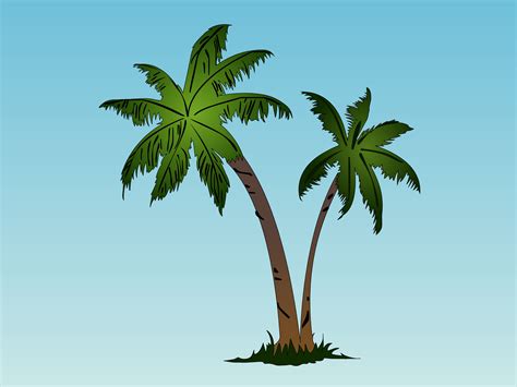 Palm Tree Drawing Cliparts Co