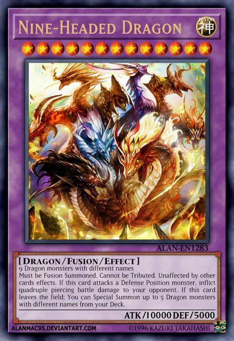 Nine Headed Dragon By Alanmac95 Yugioh Dragon Cards Rare Yugioh