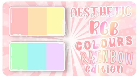 Aesthetic Rgb Colors Rainbow Edition Roblox Bloxburg Axrella Youtube