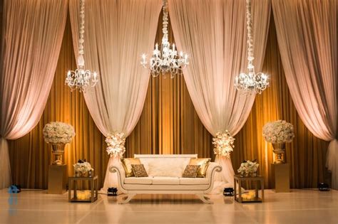 • let us be the pathway, towards making your dream wedding a reality. Gold Reception Decor - Traditional Pakistani Muslim ...