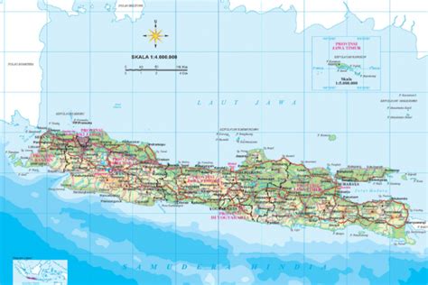 Info Kondisi Geografis Pulau Jawa Berdasarkan Peta Luas Letak Astronomis Batas Nama Gunung