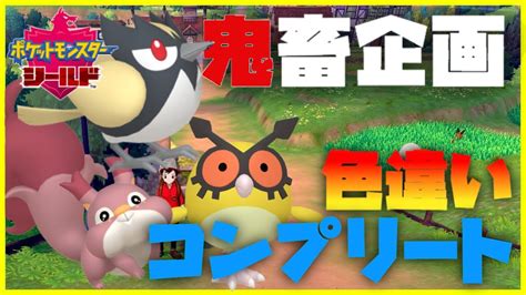 縛り 色違い厳選初心者が1番道路最難関のホーホーを配信外で 2 ポケモン剣盾 Youtube