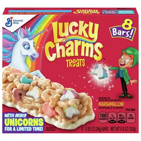 Lucky Charms Marshmallow Treats 8 Count 68 Oz Box