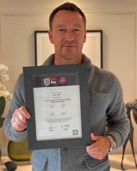 Chelsea Legend John Terry Completes Uefa Licence And Coaching Badges As