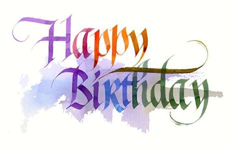 Hello my friends and welcome back =)today we will write amazing letters happy birthday in calligraphy. Items similar to Happy Birthday: Original Calligraphy ...