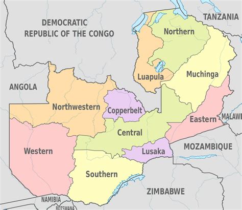 Zambia Map And Zambia Satellite Images