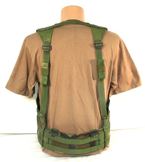 Us Military Fighting Load Carrier Flc Tactical Vest Woodland Camo Molle